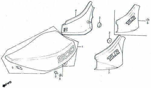 TLR200 27. Seat & Sidepanels